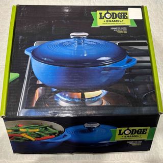 LODGE ロッジ エナメルダッチオーヴン　ブルー (調理器具)