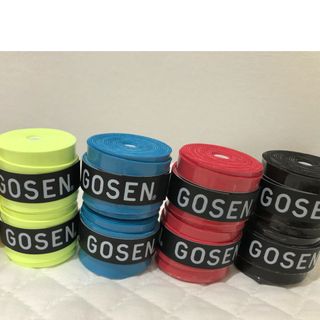 ゴーセン(GOSEN)のGOSEN グリップテープ 8個 ★青2黒2赤2蛍光黄色2(その他)