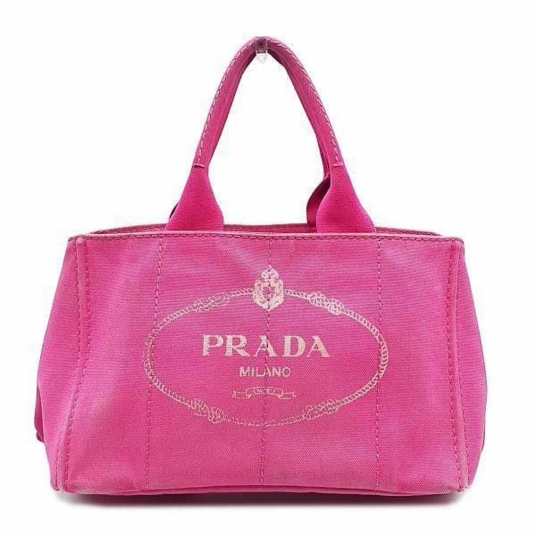 プラダ PRADA ハンドバッグ トートバッグ 鞄 カナパ ロゴ 三角プレートレディース