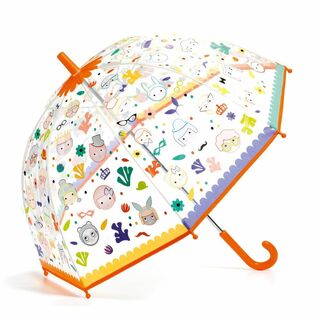 傘 子供 女の子 透明 カサ 小学生 ビニール傘 かわいい 色が変わる オレンジ(その他)