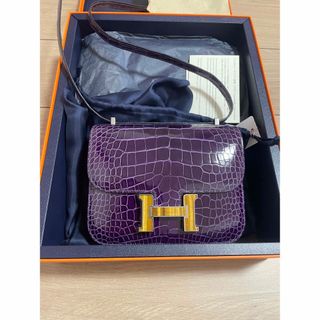 エルメス(Hermes)のコンスタンスミニ　アリゲーター(ショルダーバッグ)