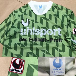 ウールシュポルト(uhlsport)の90s ドイツ製 uhlsport ユニフォーム M 緑 サッカー ウェア(ウェア)