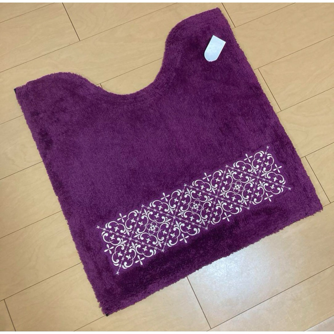 お得◎新品 M+home ターキー ワインレッド 高級 トイレマット お得◎新品 M+home ターキー ワインレッド 高級 トイレマット