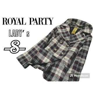 ロイヤルパーティー(ROYAL PARTY)のレディースS◇ROYAL PARTY◇チェック柄コート(ピーコート)