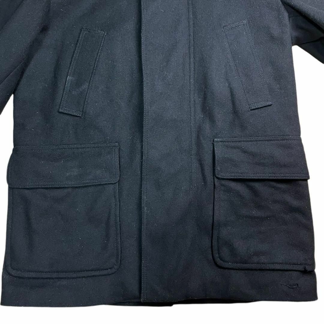 EXPRESS(エクスプレス)のステンカラーコート　コーデュロイ　古着　ブラック　黒　EXPRESS メンズのジャケット/アウター(ステンカラーコート)の商品写真