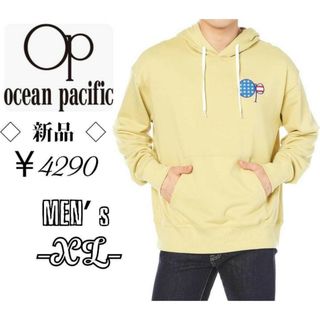 オーシャンパシフィック(OCEAN PACIFIC)の新品￥4290メンズXL◇Ocean pacific◇星条旗刺繍パーカー(パーカー)