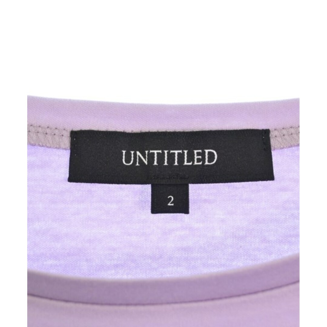 UNTITLED(アンタイトル)のUNTITLED アンタイトル Tシャツ・カットソー 2(M位) 紫 【古着】【中古】 レディースのトップス(カットソー(半袖/袖なし))の商品写真