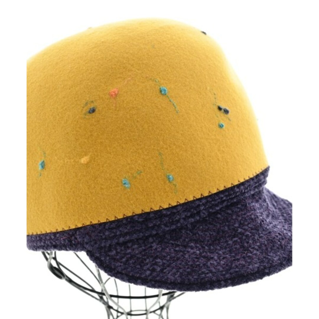 JACQUES LE CORRE ジャック　ル　コー 帽子（その他） - 黄x紫 【古着】【中古】 レディースの帽子(その他)の商品写真