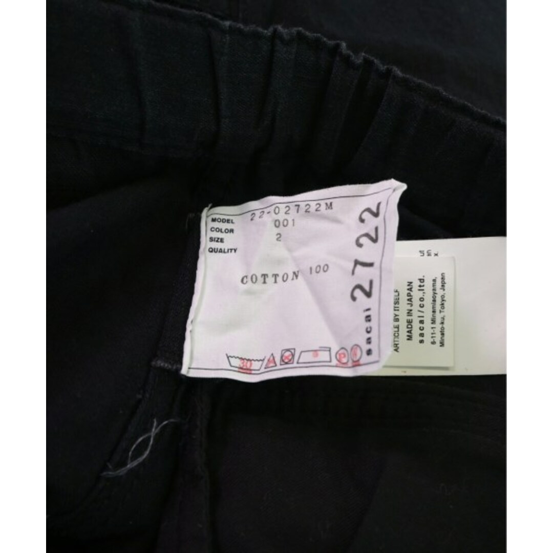 sacai(サカイ)のsacai サカイ ショートパンツ 2(M位) 黒 【古着】【中古】 メンズのパンツ(ショートパンツ)の商品写真