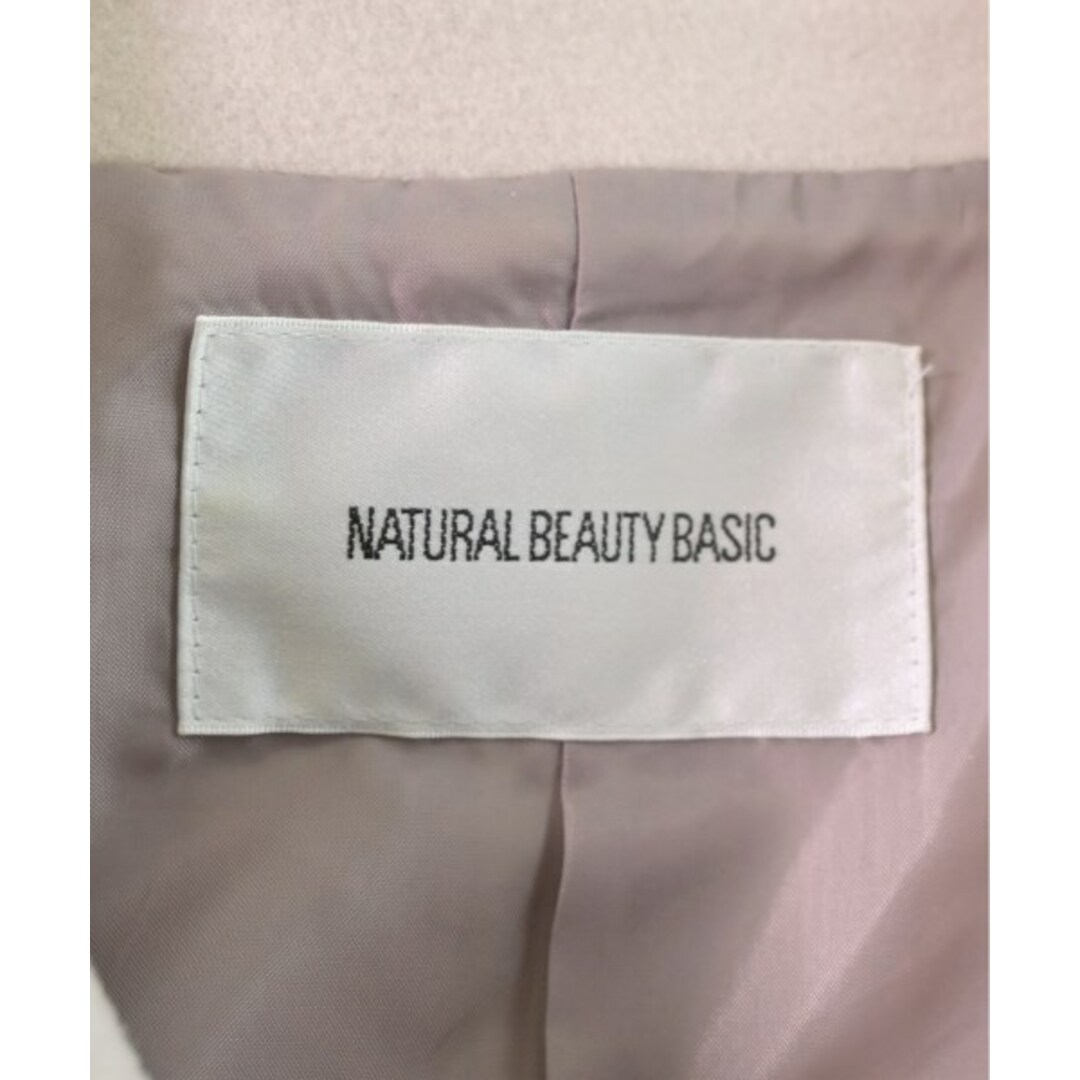 NATURAL BEAUTY BASIC(ナチュラルビューティーベーシック)のNATURAL BEAUTY BASIC ピーコート S ベージュ 【古着】【中古】 レディースのジャケット/アウター(ピーコート)の商品写真