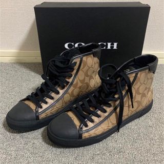 コーチ(COACH)の新品希少coachコーチ　メンズ　スニーカー箱付き(スニーカー)