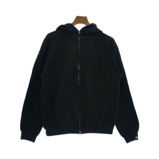 アベイシングエイプ(A BATHING APE)のA BATHING APE アベイシングエイプ パーカー M 黒(総柄) 【古着】【中古】(パーカー)