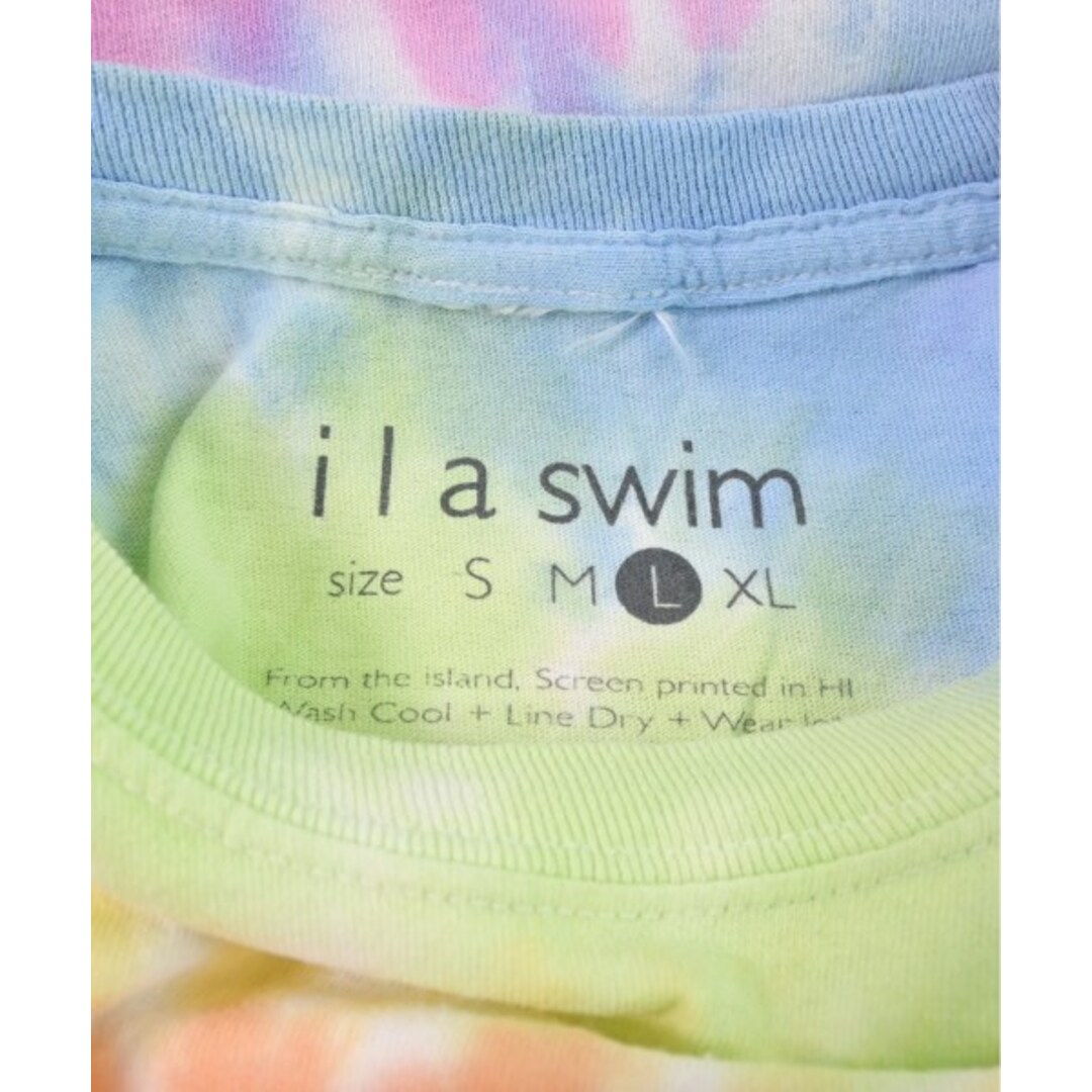 ILA SWIM Tシャツ・カットソー L ピンクx黄緑x青等(タイダイ) 【古着】【中古】 メンズのトップス(Tシャツ/カットソー(半袖/袖なし))の商品写真