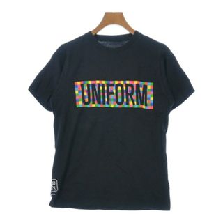 ユニフォームエクスペリメント(uniform experiment)のuniform experiment Tシャツ・カットソー 2(M位) 紺 【古着】【中古】(Tシャツ/カットソー(半袖/袖なし))