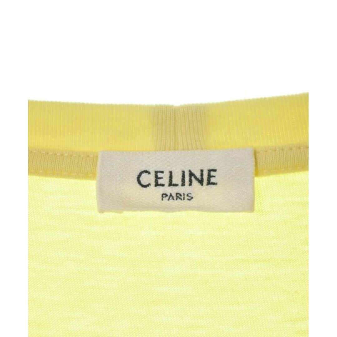 celine(セリーヌ)のCELINE セリーヌ Tシャツ・カットソー S 黄 【古着】【中古】 メンズのトップス(Tシャツ/カットソー(半袖/袖なし))の商品写真