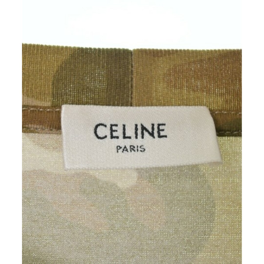 celine(セリーヌ)のCELINE セリーヌ Tシャツ・カットソー S 茶系xカーキ(迷彩) 【古着】【中古】 メンズのトップス(Tシャツ/カットソー(半袖/袖なし))の商品写真