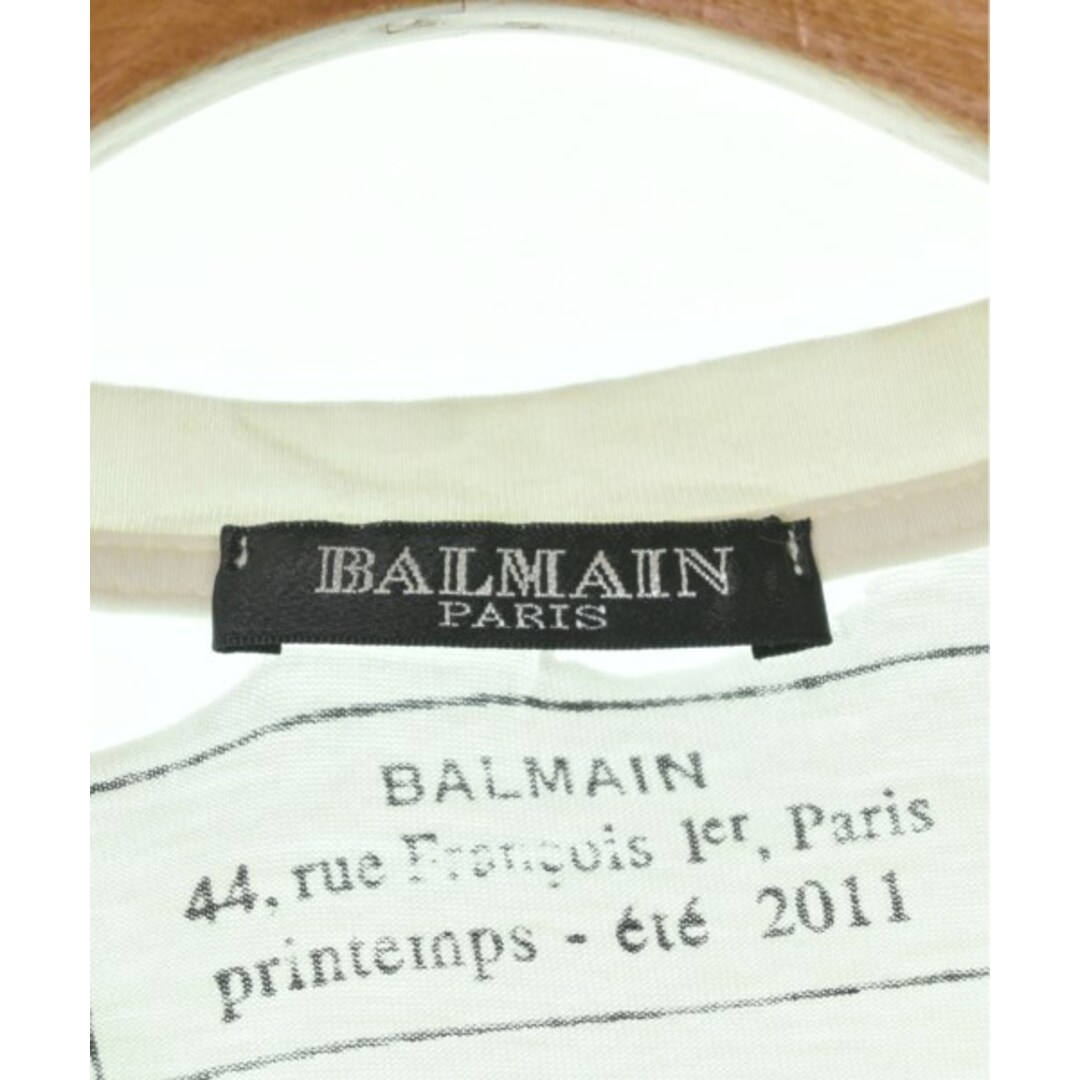 BALMAIN(バルマン)のBALMAIN バルマン Tシャツ・カットソー XS 白 【古着】【中古】 メンズのトップス(Tシャツ/カットソー(半袖/袖なし))の商品写真