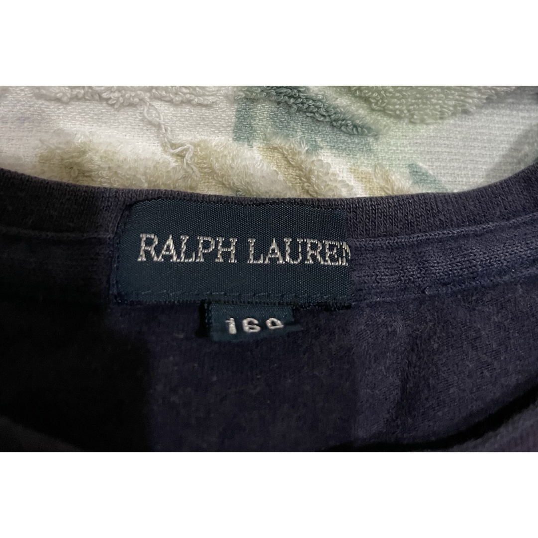 Ralph Lauren(ラルフローレン)のラルフローレン　ボーダー柄　長袖カットソー　160 ロンT 長袖Tシャツ キッズ/ベビー/マタニティのキッズ服女の子用(90cm~)(Tシャツ/カットソー)の商品写真