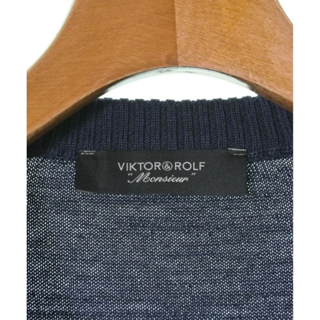 VIKTOR&ROLF(ヴィクターアンドロルフ)のVIKTOR&ROLF ニット・セーター 44(S位) 紺(アーガイル) 【古着】【中古】 メンズのトップス(ニット/セーター)の商品写真