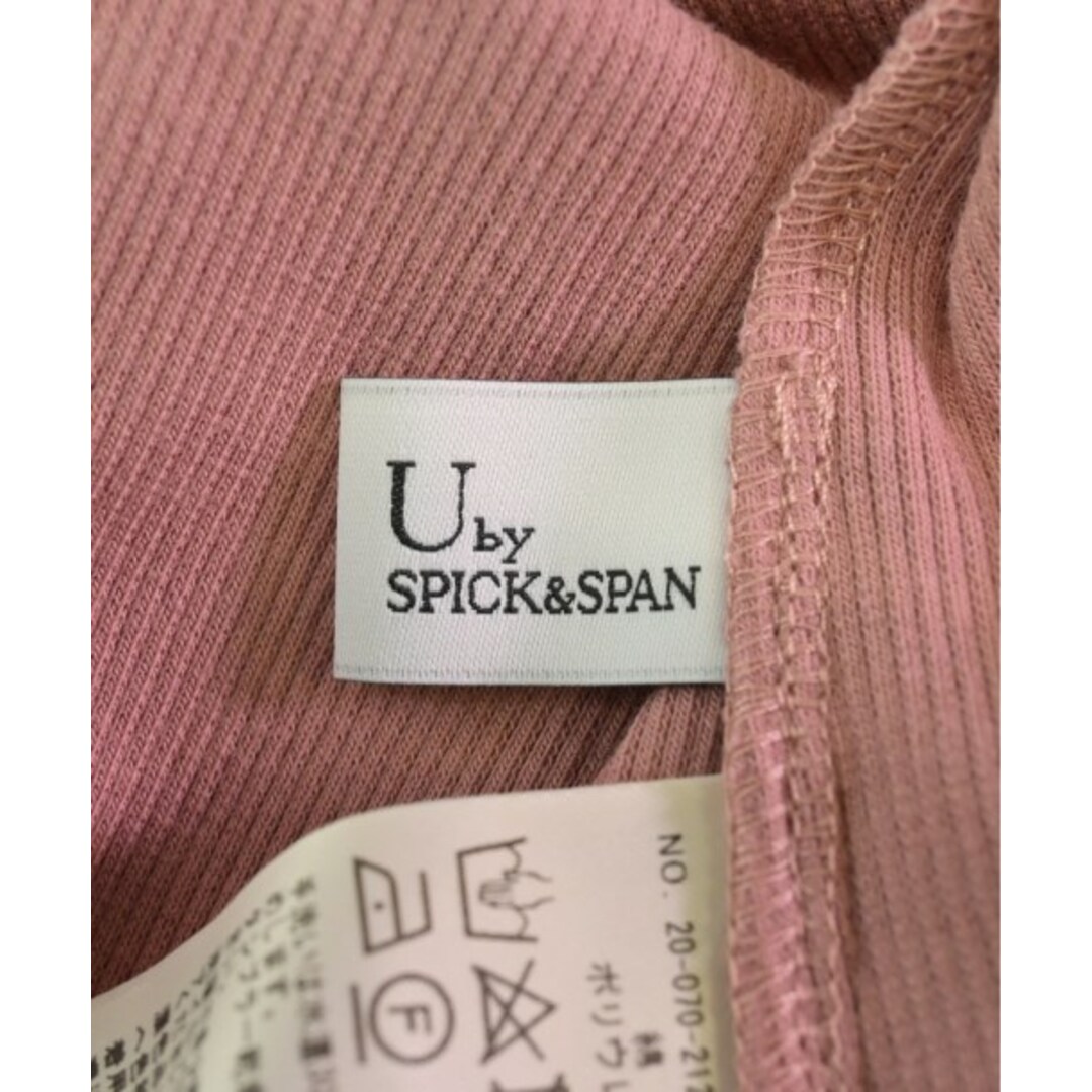 U by SPICK&SPAN(ユーバイスピックアンドスパン)のU BY Spick & Span Tシャツ・カットソー -(S位) ピンク 【古着】【中古】 レディースのトップス(カットソー(半袖/袖なし))の商品写真