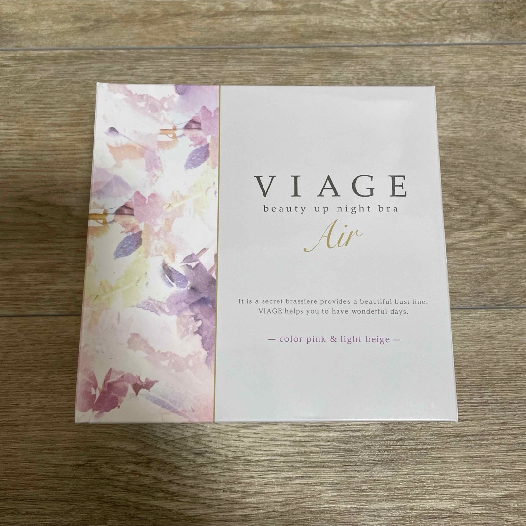 viage air ナイトブラ　ピンク×ライトベージュ レディースのレディース その他(その他)の商品写真