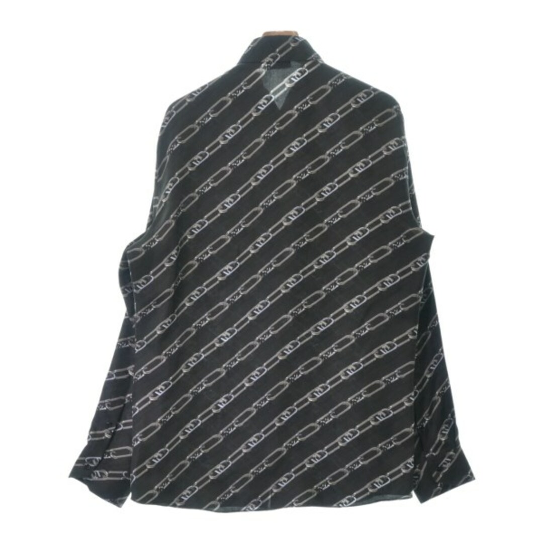 FENDI(フェンディ)のFENDI カジュアルシャツ 4(XL位) 黒xグレーx水色等(総柄) 【古着】【中古】 メンズのトップス(シャツ)の商品写真