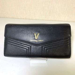 ヴァレンティノ(VALENTINO)のＯ　Valentino Christy バレンチノ レザーがま口長財布 (長財布)