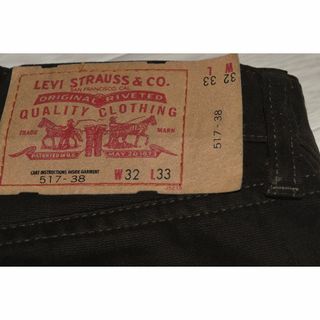 リーバイス(Levi's)のLEVI'S 517-38 コットンスウェード素材 ブーツカット 日本製　Ｗ32(デニム/ジーンズ)