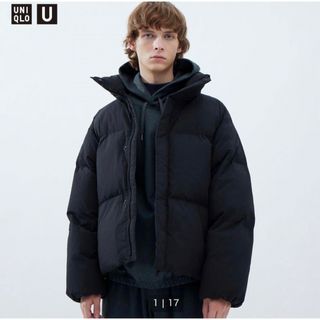 ユニクロ(UNIQLO)のUNIQLO U パデッドボリュームジャケット　L/BLACK(ダウンジャケット)