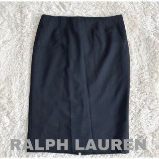 ラルフローレン(Ralph Lauren)の【美品】RALPH LAURENラルフローレン タイトスカ－ト 11サイズ 黒(ひざ丈スカート)