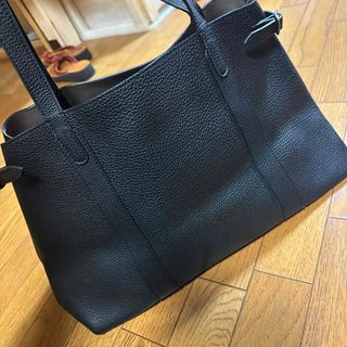 ACATE - 新品 未使用 ACATE アカーテ 巾着バッグ ネイビー レザー