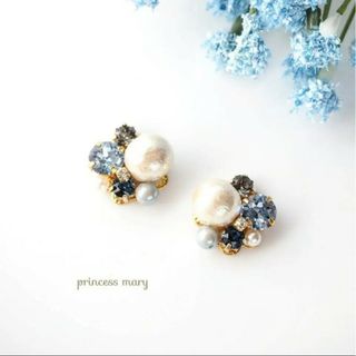 残り1点で販売終了》Blue jewelry bijouピアス(ピアス)