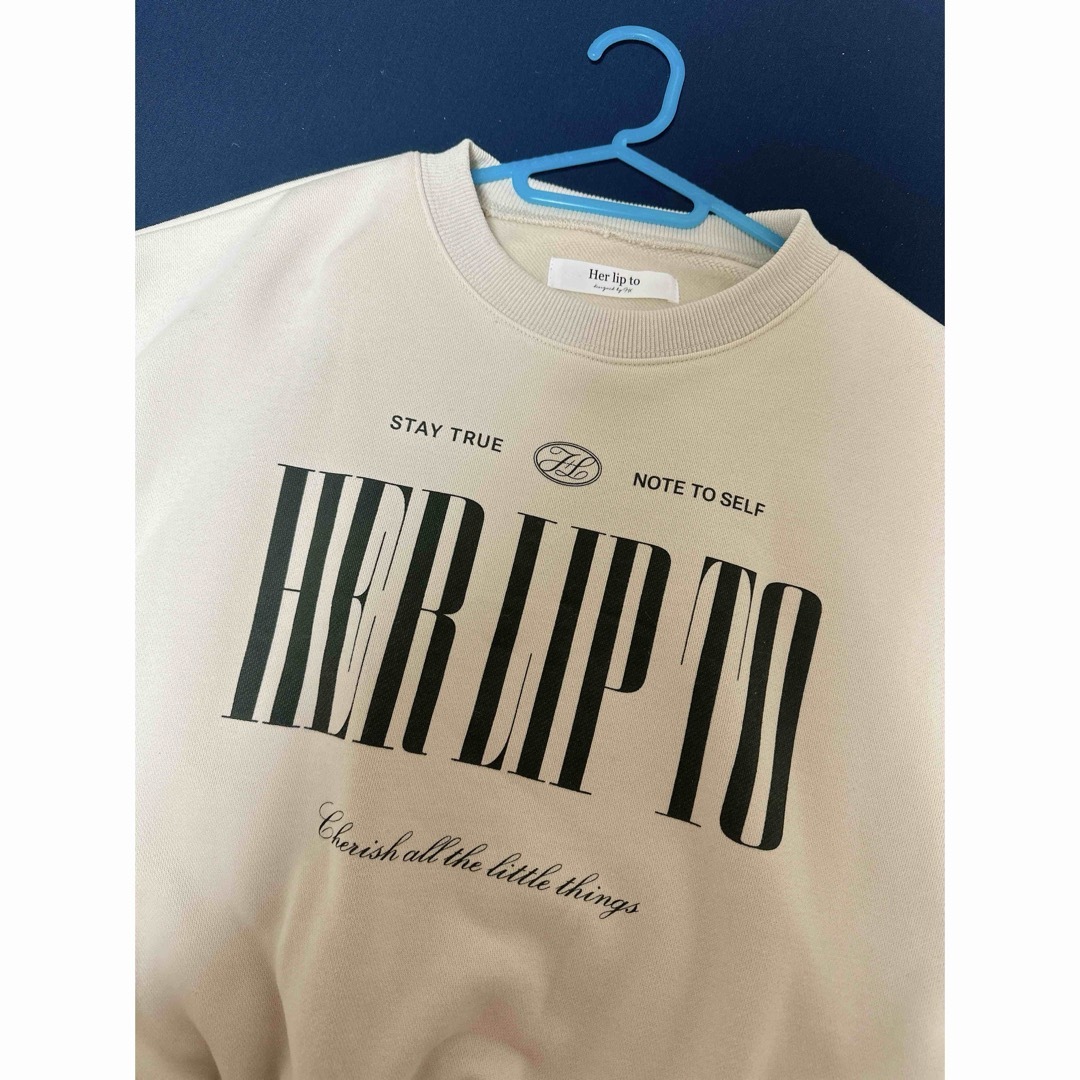 Her lip to(ハーリップトゥ)のherlipto Cherish Oversized Sweatshirt レディースのトップス(トレーナー/スウェット)の商品写真