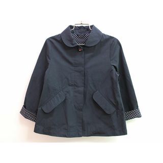 ファミリア(familiar)の【新入荷!】▲ファミリア/familiar▲120cm ショートコート/スプリングコート 濃紺 フォーマル お受験 お稽古 通塾 見学会 通学 通園 冠婚葬祭【中古】子供服 キッズ kids 女の子 fml 121042(ジャケット/上着)