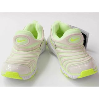 ナイキ(NIKE)の【新入荷!】新品 未使用品◇ナイキ/NIKE◇17cm スニーカー/スポーツシューズ/運動靴 ライトグレー×グリーン ダイナモフリー 子供 キッズ kids 男の子 女の子 春夏秋冬 shoes 121042(スニーカー)