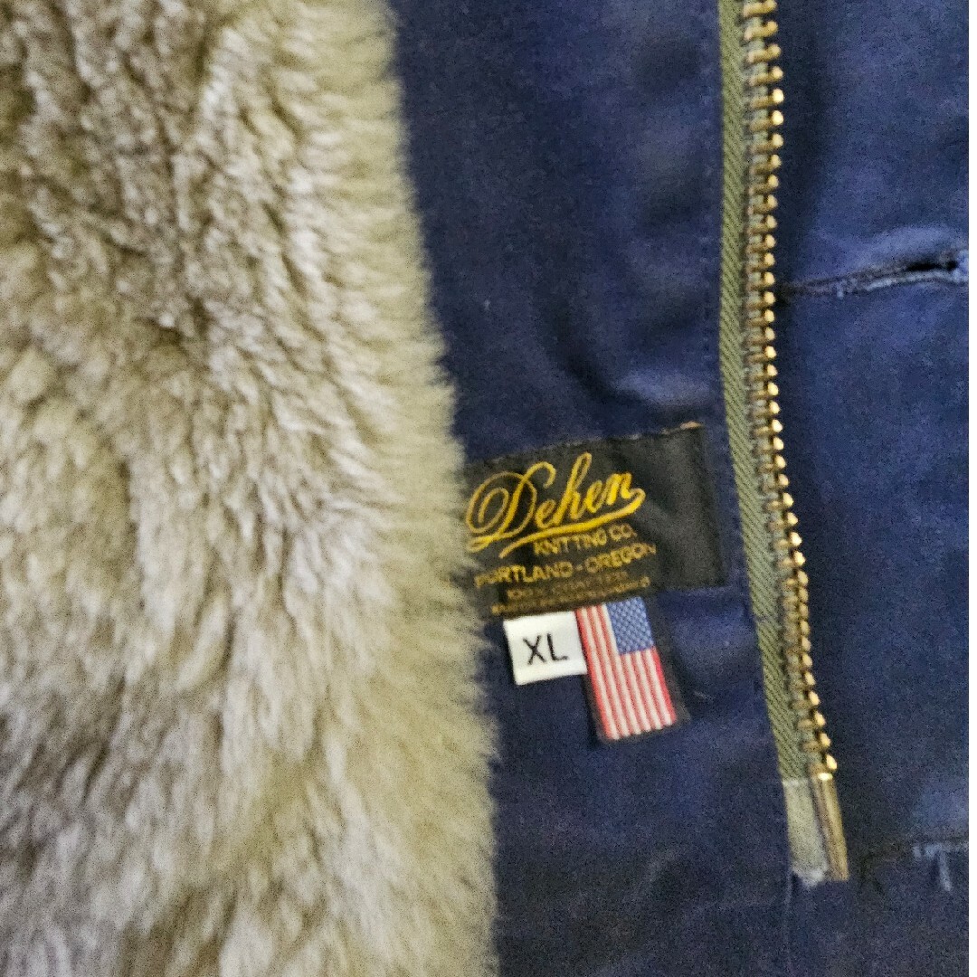 Dehen/ディーエン/N-1ジャケット/ネイビー&シルバーグレー /XL メンズのジャケット/アウター(ブルゾン)の商品写真