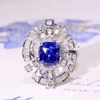 天然ロイヤルブルーサファイア リング ペンダントトップ2Way2.14ct f(ネックレス)