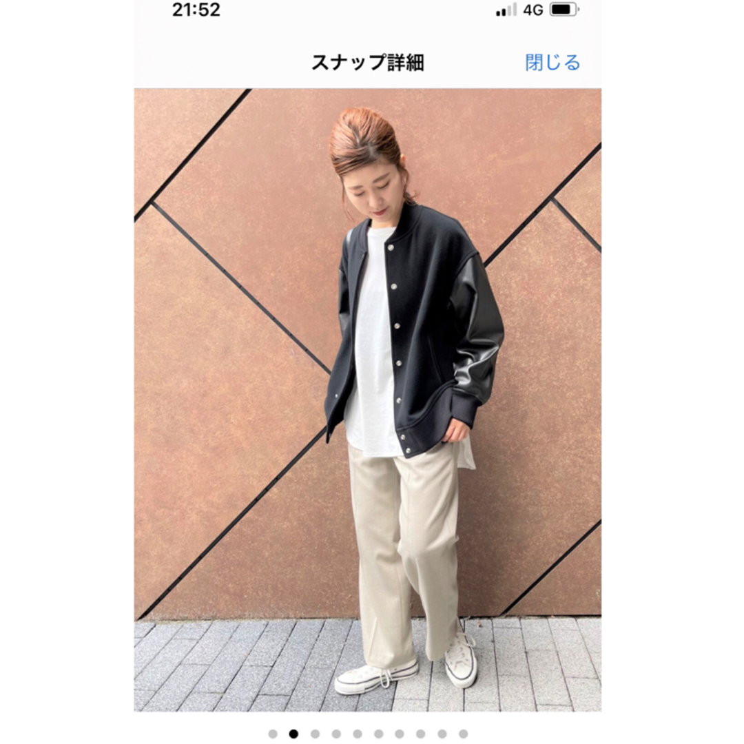 Spick & Span(スピックアンドスパン)の新品未使用⭐︎スピックアンドスパン　サキソニーストレッチストレートパンツ レディースのパンツ(カジュアルパンツ)の商品写真