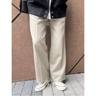 スピックアンドスパン(Spick & Span)の新品未使用⭐︎スピックアンドスパン　サキソニーストレッチストレートパンツ(カジュアルパンツ)