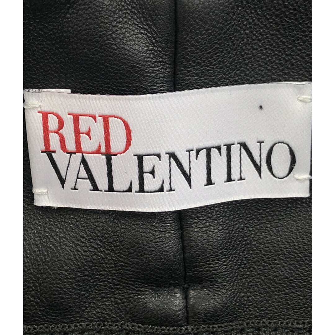 RED VALENTINO(レッドヴァレンティノ)のレッドバレンティノ RED VALENTINO レザーパンツ レディース 40 レディースのパンツ(カジュアルパンツ)の商品写真