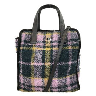 ケイトスペードニューヨーク(kate spade new york)の美品 ケイトスペード 2way チェック柄ツイ(ショルダーバッグ)