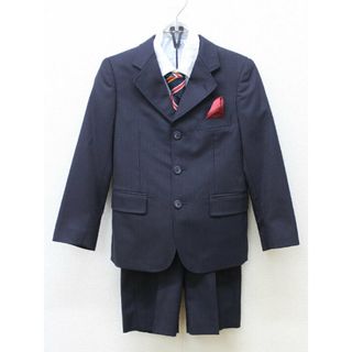 ジェイプレス(J.PRESS)の【新入荷!】〔ジェイプレス/J.PRESS 〕120cm スーツ4点セット 濃紺 フォーマル 卒園式 入学式 結婚式 発表会 謝恩会 冠婚葬祭 七五三【中古】子供服 キッズ kids 男の子 fml 121042(その他)