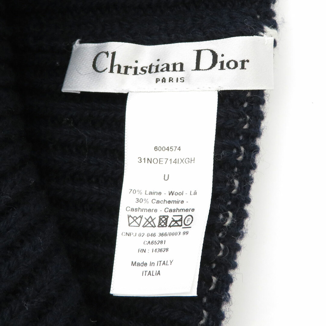Dior(ディオール)のディオール ロゴ ニットキャップ 31NOE714IXGH ユニセックス ネイビー Dior 【中古】 【アパレル・小物】 メンズの帽子(ニット帽/ビーニー)の商品写真