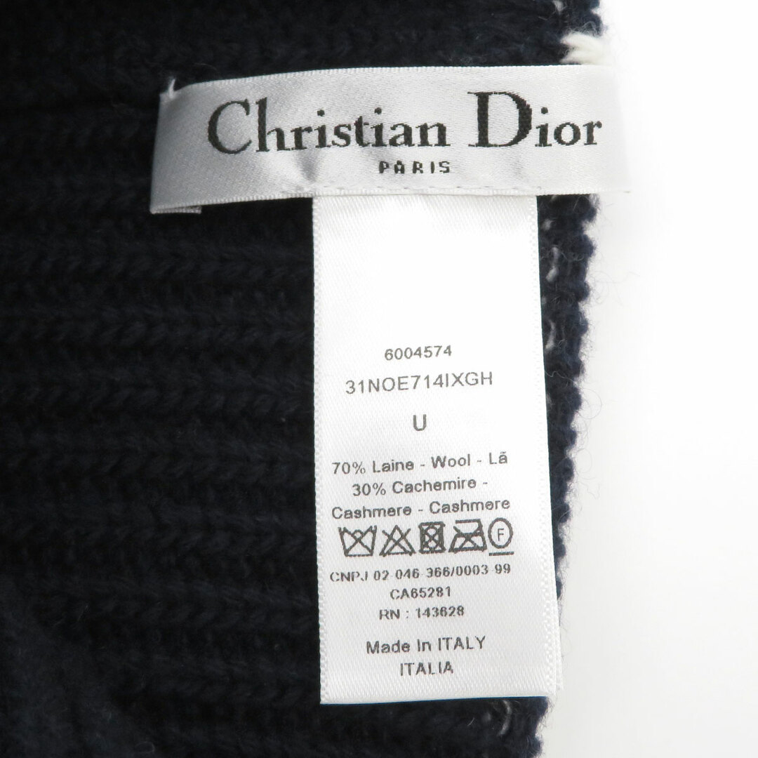 Dior(ディオール)のディオール ロゴ ニットキャップ 31NOE714IXGH ユニセックス ネイビー Dior 【中古】 【アパレル・小物】 メンズの帽子(ニット帽/ビーニー)の商品写真