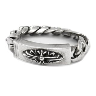 クロムハーツ(Chrome Hearts)のクロムハーツ フローラルクロス ID クラシック ブレスレット Sterling ユニセックス CHROME HEARTS 【中古】 【アパレル・小物】(ブレスレット)