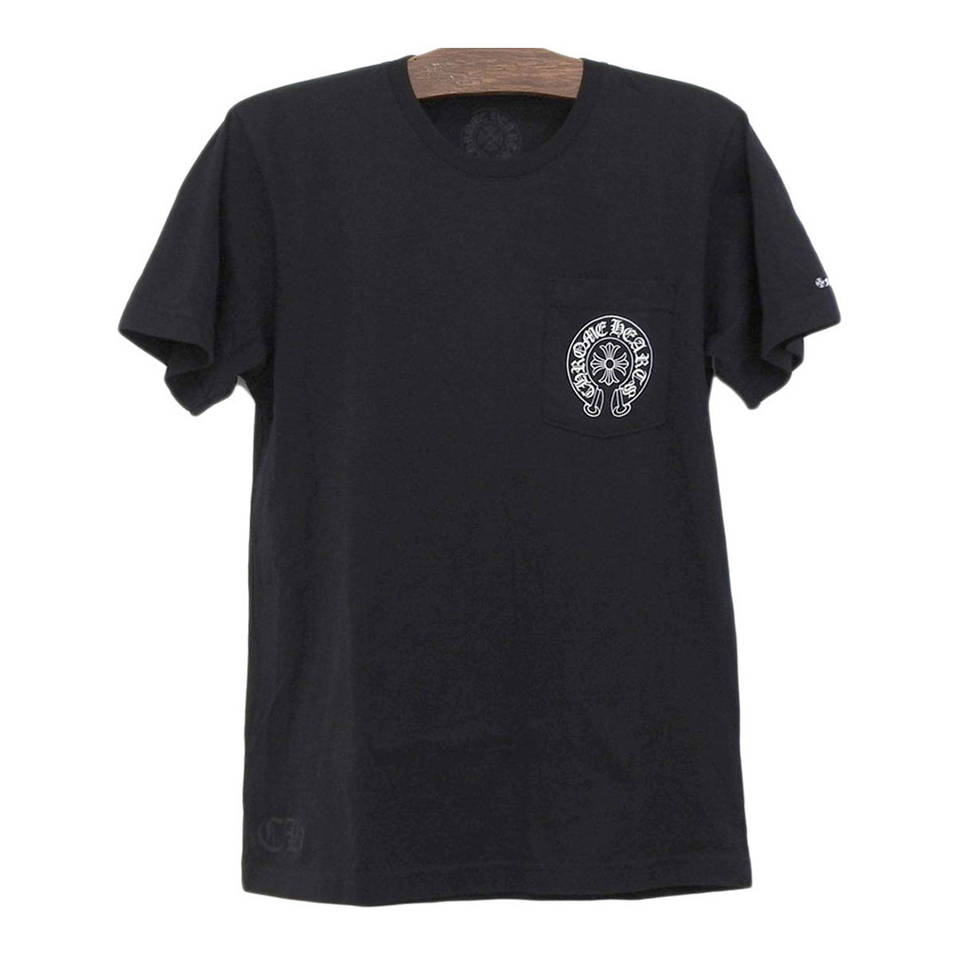 メンズクロムハーツ ホースシュー プリント Ｔシャツ 2212 304 0051 メンズ ブラック CHROME HEARTS  【アパレル・小物】