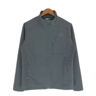 ザノースフェイス(THE NORTH FACE)のTHE NORTH FACE ノースフェイス ソフトシェルジャケット アウトドア キャンプ アウター WINDWALL ブラック (メンズ L/G) 中古 古着 P5101(その他)