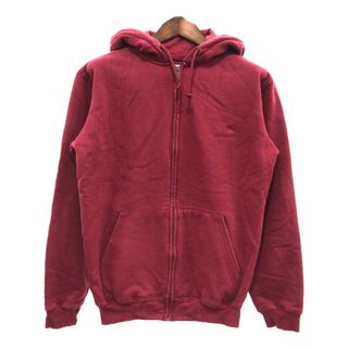 カーハート(carhartt)の2000年代～ Carhartt カーハート フルジップ スウェット パーカー ワーク  カジュアル レッド (メンズ S) 中古 古着 P5129(パーカー)