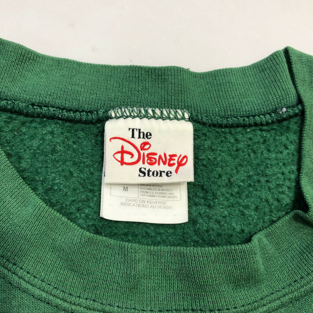 Disney(ディズニー)の2000年代～ Disney ディズニー The Disney Store ミッキーマウス スウェット キャラクター グリーン (メンズ M) 中古 古着 P5166 メンズのトップス(スウェット)の商品写真