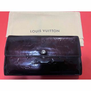 ルイヴィトン(LOUIS VUITTON)のLOUIS VUITTON／長財布/ヴェルニ/アマラント/ファスナー長財布(財布)